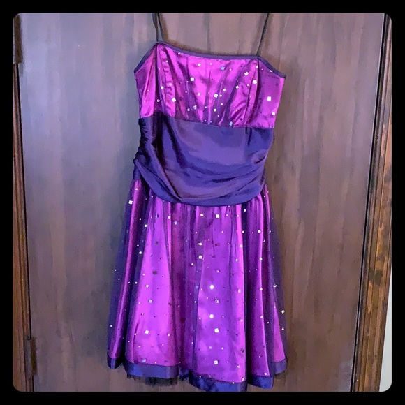 NWT BLONDIE NITES $120 Purple Party Cocktail Dress 5 NWT BLONDIE NITES $120 Purple Party Cocktail Dress 5